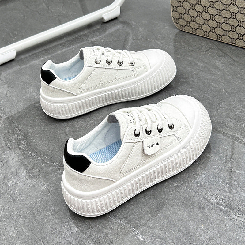 Wholesale Autumn PU Thick-soled Women's Shoes